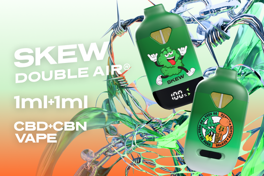 1台で2種類・3パターンの高濃度フレーバーが楽しめる大容量「skew DOUBLE AIR®︎」販売開始