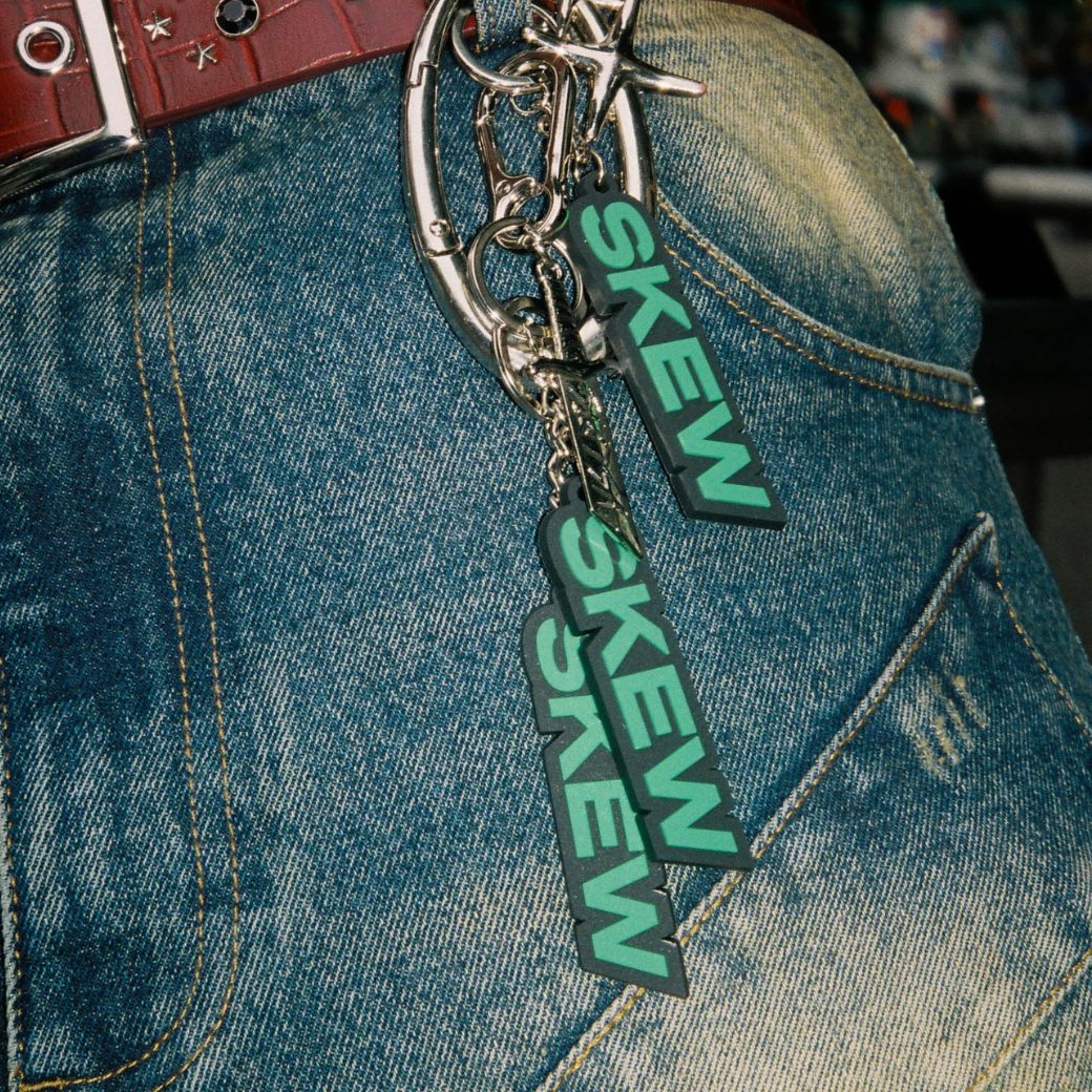 skew Rubber Key Ring