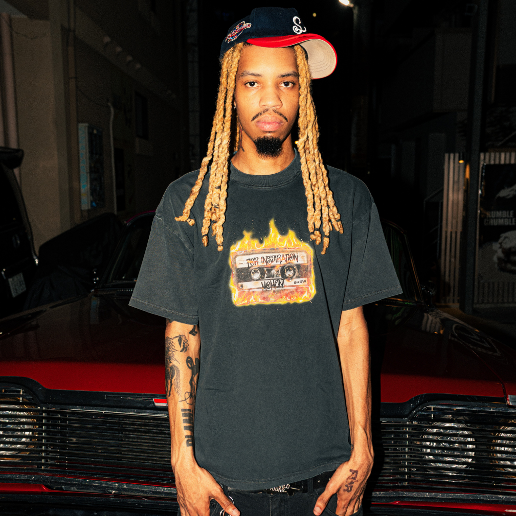 skew Burning Tape Tee