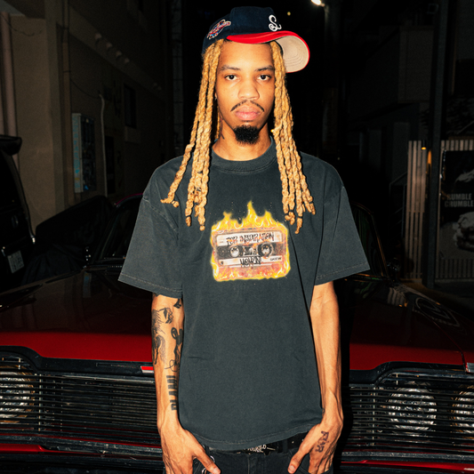 skew Burning Tape Tee