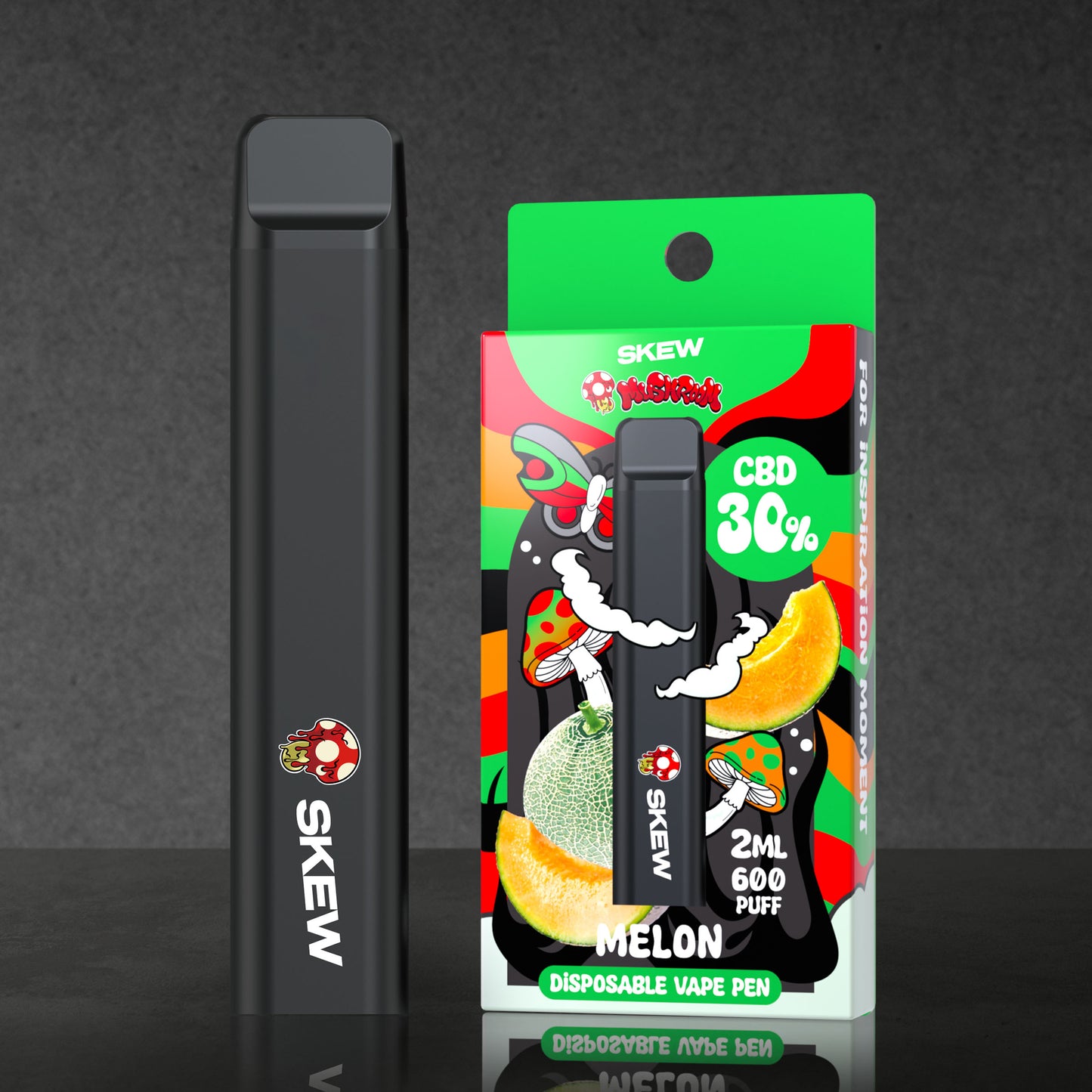 【スペシャルセット】skew×MUSHROOM 限定コラボCBD VAPE PEN 〈3フレーバーセット〉