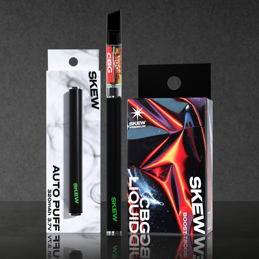 【スターターキット】skew PREMIUM（CBGカートリッジ<BOOST>/CBDカートリッジ<REST>+skewヴェポライザー）
